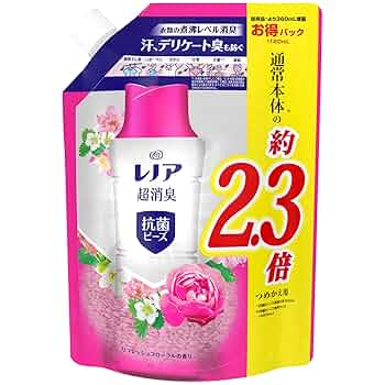 完売　廃盤　レノア　超消臭　抗菌　ビーズ　消臭剤　防カビ　リフレッシュフローラル Amazon | レノア 超消臭 抗菌ビーズ リフレッシュフローラル